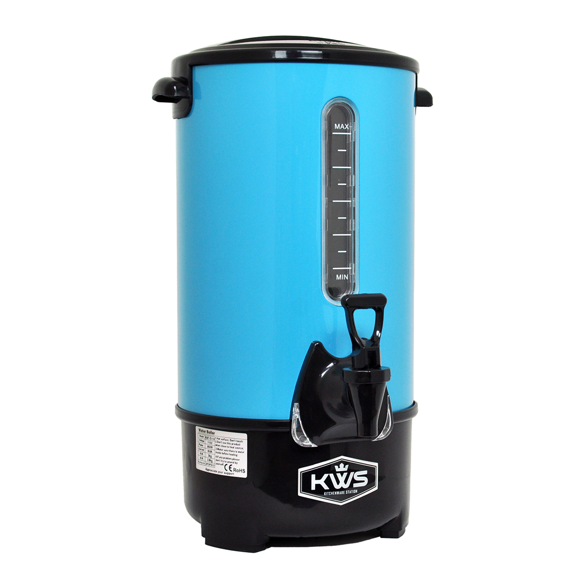 Blue KWS WB-30 19.5L/ 83Cups Commercial Heat Insulated Water Boiler and Warmer Stainless Steel 
